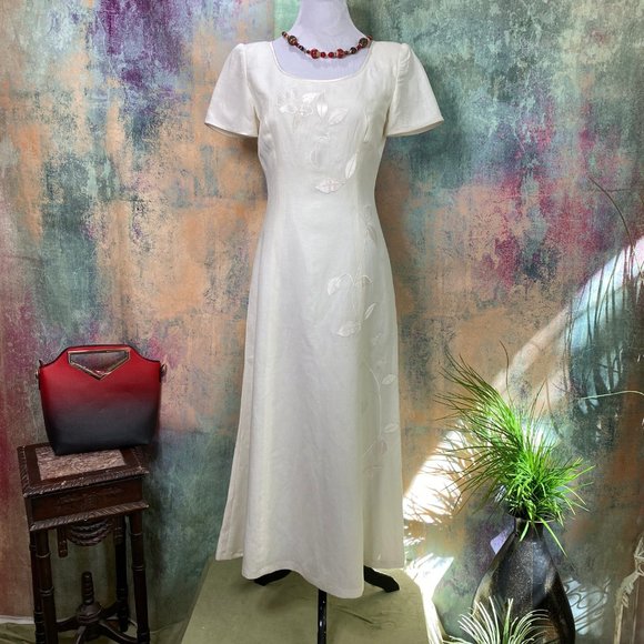 Donna Morgan Dresses & Skirts - 📌 Donna Morgan Elegant Vintage  Linen Dress